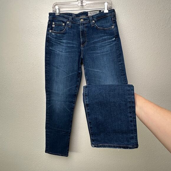 AG Adriano Goldschmied Prima Ankle Jeans Blue Cigarette Leg Sz 29 - Picture 1 of 13